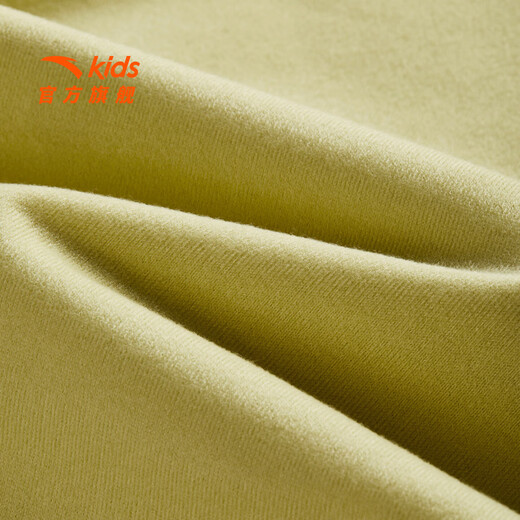 ANTA children's jacket men's and older children's clothing spring new bio-based water repellent hooded woven thick jacket 352616666S golden yellow-1 130