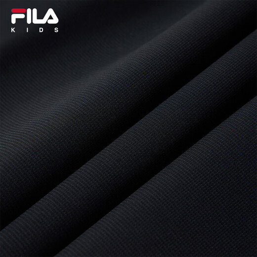 FILA Children's Clothing 2025 Winter New Boys' Middle-Large Children's Velvet Pants Dark Black-BK 150
