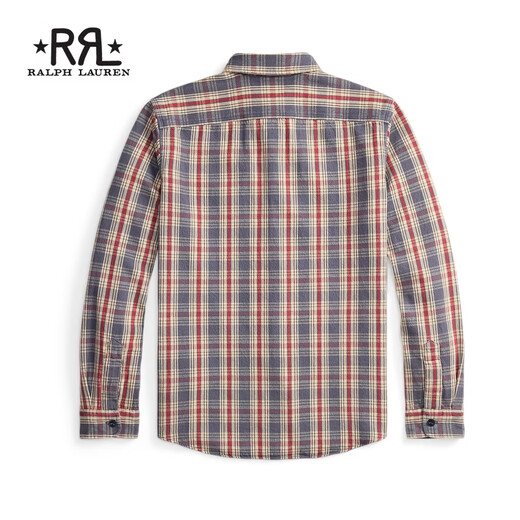 RRL Men's Spring 26 Plaid Twill Cotton Work Shirt RL95596 400-Multicolor M