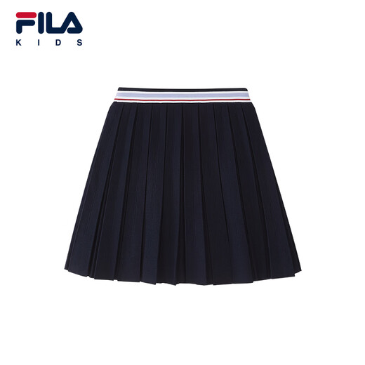 FILA children's clothing short skirt 2026 spring new women's and older children's outdoor sports woolen pleated skirt RD royal blue-NV 165