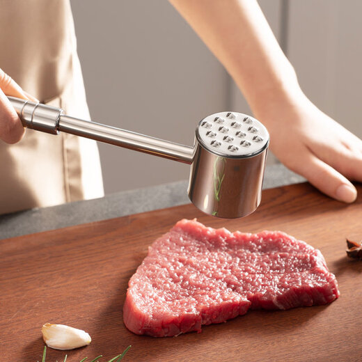 Xideli молоток для соснового мяса молоток для мяса из соснового мяса молоток для стейка специальный молоток для мяса молоток для домашней кухни молоток для отбивания мяса из нержавеющей стали молоток для мяса Supor поверхность ногтя + гладкая поверхность двусторонняя