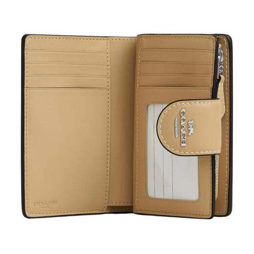 COACH Corner Zip Lemon Print Coated Canvas Wallet Medium Women's Multicolor Multicolor 1 Multicolor 2