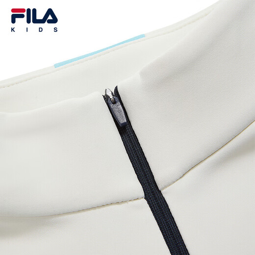 FILA children's clothing long-sleeved 2025 winter new style fleece sweater for men, middle and large children Yuhe Blue-BU 130