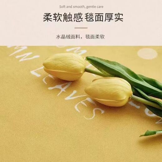 Fantasy dopamine living room carpet special-shaped full-cover sofa coffee table carpet high-end stain-resistant no-care bedroom floor mat customized 180x250 cm double-line seam CX wave Yuehu crystal velvet