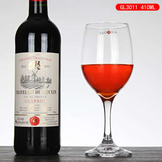 Yusen Yi Ke Rui classic red wine glass 6-pack household glass wine glass goblet juice glass wine glass GL3911/320ML 6-pack