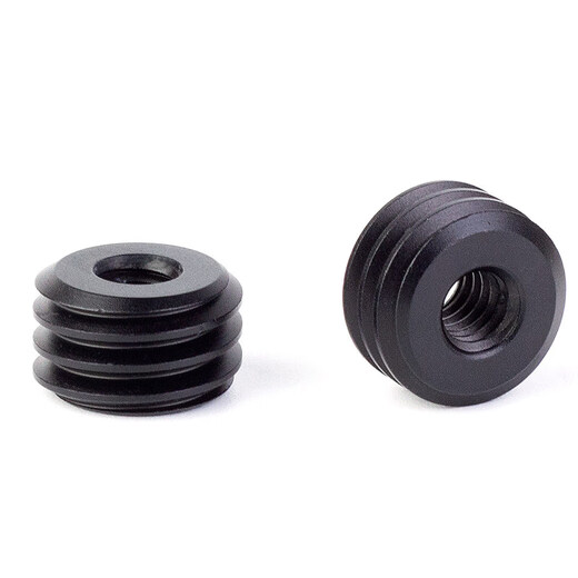 Xu ordered 58 coarse tooth adapter screw laser level tripod thread adapter nut accessories conversion 14 38 5/8 thick external turn 1/4 inner aluminum nut silver 2 pcs