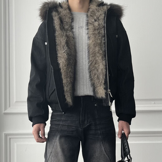 CATSSTAC Chaqueta Six Pointed Constellation Mountain Eagle (versión vaquera) Negro M