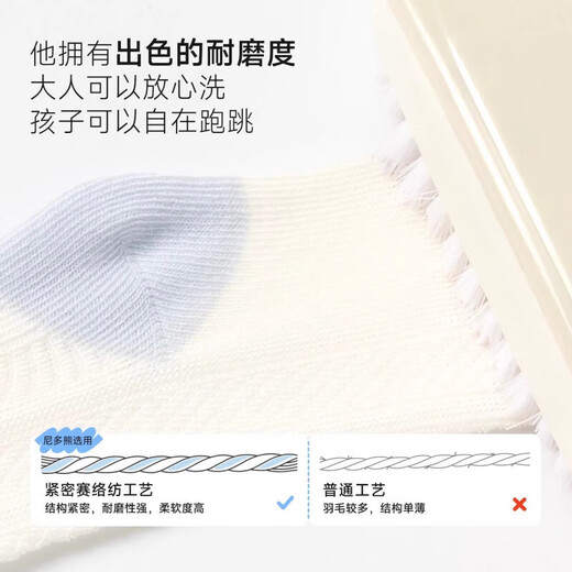 Nido Bear baby socks spring and summer thin cotton socks type A baby socks boneless breathable mesh socks children's socks S5042 baby boy summer mesh 4 pairs 6-12 months (suitable for feet 9-11cm long)