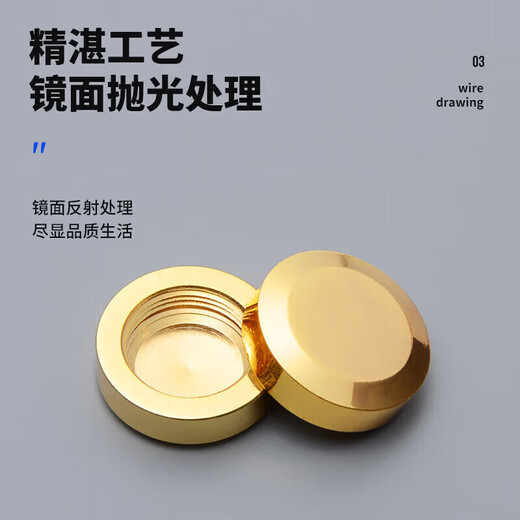 Xu ordered bronze mirror nails, advertising nails, ceramic tile glass fixing nails, decorative nail caps, self-tapping expansion screw caps, decorative caps to hide the ugliness, curved bright silver 10mm (set price of 10)