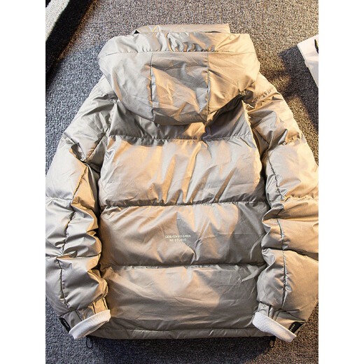 Зимний мужской пуховик Playboy, модный красивый, теплая утолщенная зимняя куртка с капюшоном, черный M (100-115Jin Jin равен 0,5 кг)