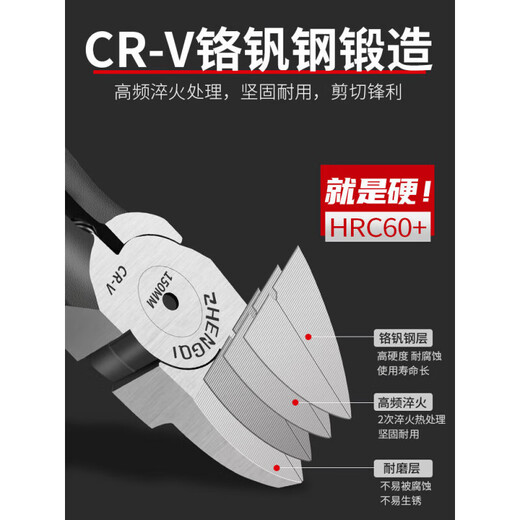 He Jiagong's bonsai pruning tools, nozzle pliers to cut aluminum wire, pointed scissors, oblique mouth gardening broken aluminum wire, 8-inch nozzle pliers, main picture