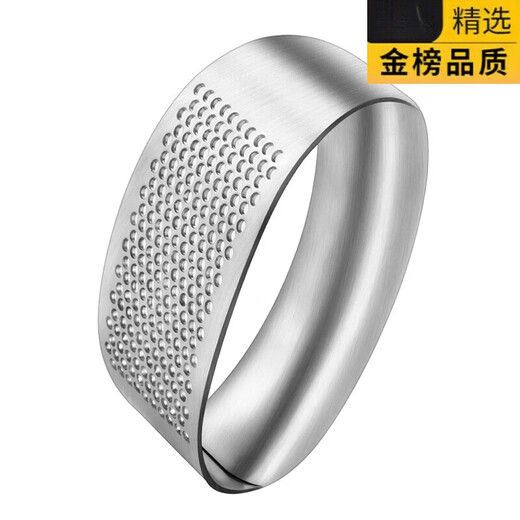 Tuojin German ring-shaped garlic press 304 stainless steel household small manual garlic press, minced garlic, minced garlic, mashed garlic, straight garlic press