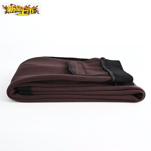 Small diameter velvet trousers for women's winter outer wear, large size casual trousers, high-waisted slim slim trousers, elastic waist and boot-cut trousers, black velvet 82117 L 2 feet 1