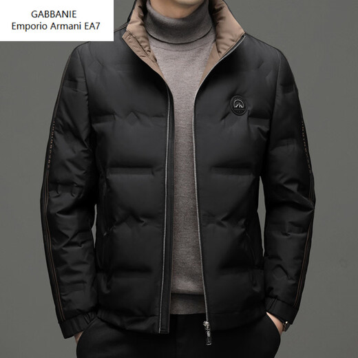 Emporio Armani EA7 Armani Men's Autumn and Winter New Down Jacket Youth Sports Strip Fashion Trend Warm Casual Handsome Men's Clothing Green M