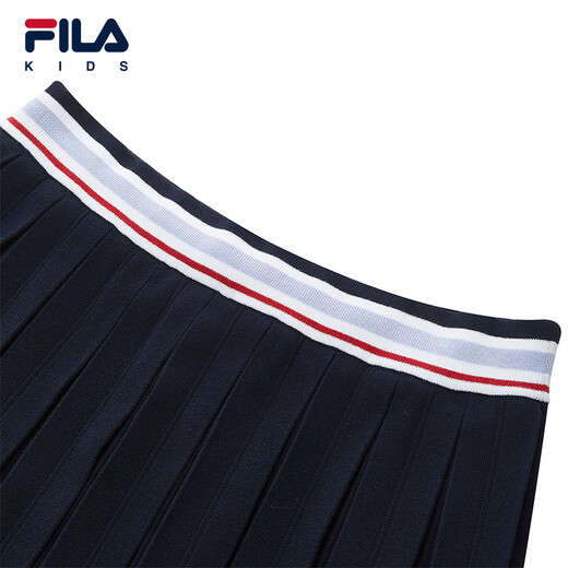 FILA children's clothing short skirt 2026 spring new women's and older children's outdoor sports woolen pleated skirt RD royal blue-NV 165
