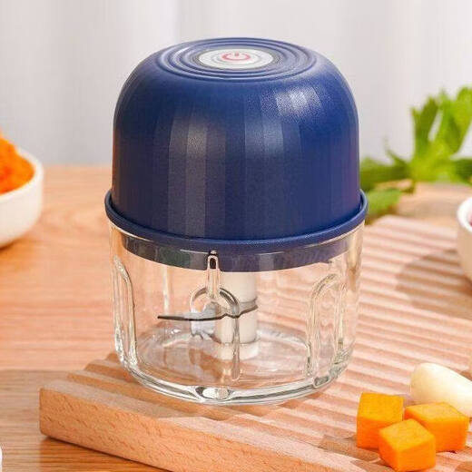 Shijanu new product garlic press garlic mincer meat grinder garlic mincer electric garlic beater blue 1 piece