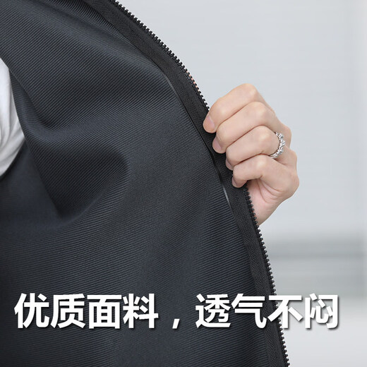 Goldlion Leather Jacket and Leather Pants Men's Work Clothes Suit Delivery Motorcycle Spring and Autumn Windproof, Waterproof, Oilproof and Dustproof Loose Stand-up Collar Top_Fashion Dig Pocket XL_(Recommended 100-120Jin Jin equals 0.5kg