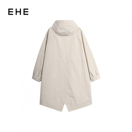 Мужская ветровка EHE с текстурированным воздушным слоем, сухая и широкая, эластичная, ветрозащитная, мужская ветровка с капюшоном, весна 2026, новый стиль, бежевый, S