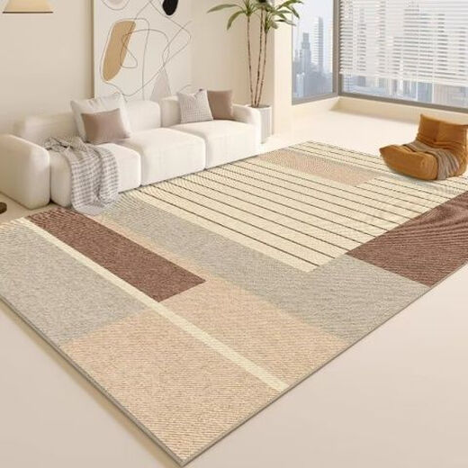 Fantasy living room carpet, bedroom study, thickened crystal velvet sofa coffee table blanket, fashionable high-end small fresh home carpet, simple and modern 01 90x140cm, easy to take care of