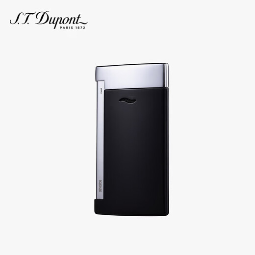 Dupont French Dupont lighter SLIM7 slim torch windproof bright black 27700 high-end gift for men