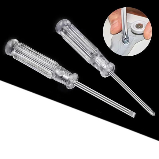 Crystal Screwdriver Transparent Environmentally Friendly Cross Slotted Small Screwdriver Electrical Accessories Tool Hot Selling 1 Cross Head