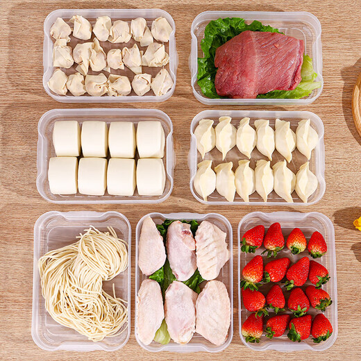 New dumpling box household food-grade freezing special box sealed and fresh-keeping wonton quick-frozen kitchen refrigerator storage box dumpling box 1 cover 3 layers (random color) macaron color cover