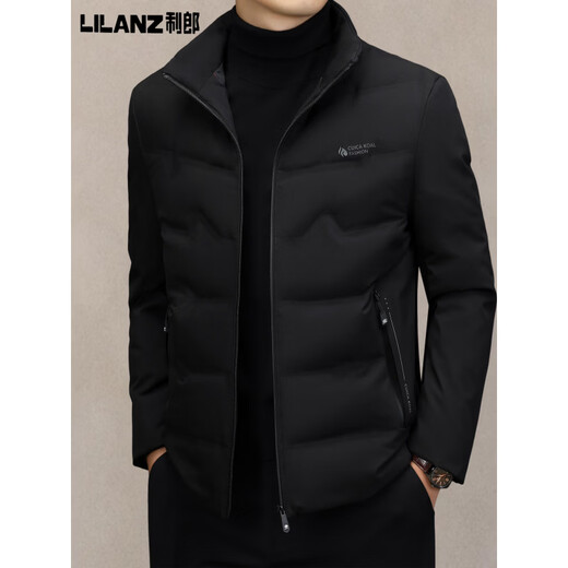 利郎商场同款男士轻薄羽绒服男立领商务休闲保暖鸭绒外套中男装90白鸭 卡其色 M 170 建议体重100-125斤