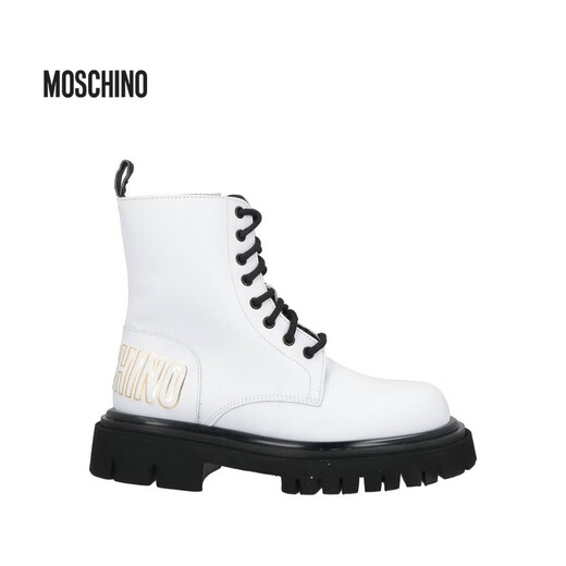 MOSCHINO light luxury women's ankle boots White 20 | 37 EU