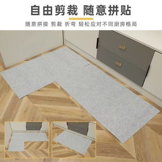 Fantasy Kitchen Floor Mat Monthly Disposable Kitchen Dirty Entry Door Bathroom Toilet Absorbent Foot Mat Black 50x120cm 6 Pack/With Glue