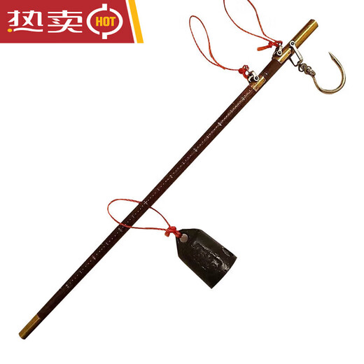 He Jiagong old-fashioned wooden scales, portable scales, wooden scales, old-fashioned scales with pan hooks, 5kg 1 scale with weights + a set of red ropes