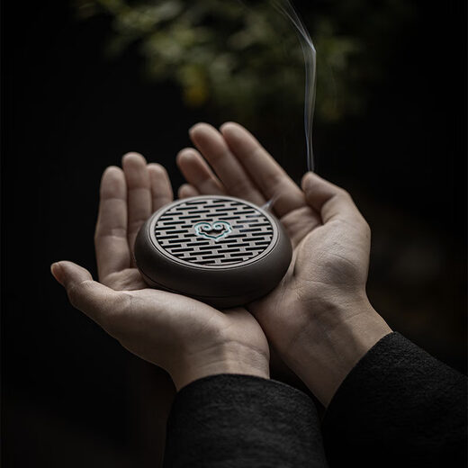 Shantou Lincun copper alloy love Chinese style incense burner office living room aromatherapy tray Ruyi love stove