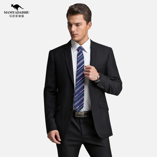Manya kangaroo suit men's business formal suit men's suit outer version slim fit groomsman groom wedding casual business suit men's single suit 50 175/XL size suitable for 135-145 Jin Jin equals 0.5 kg
