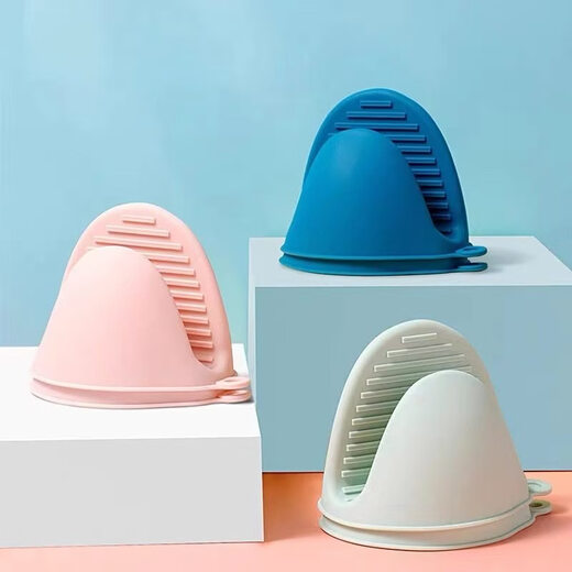 Tuojin German imported quality microwave oven special insulation gloves anti-scalding anti-slip kitchen baking high temperature resistant thickened green silicone gloves a pair