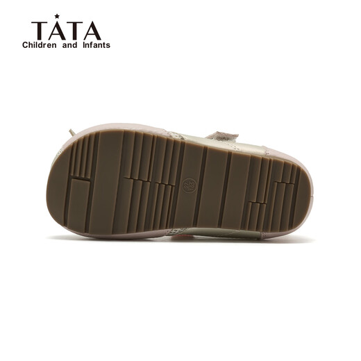 TATA children's shoes, girls' leather shoes, spring new soft-soled shallow shoes, little girls' shoes, TT6139 pink 27