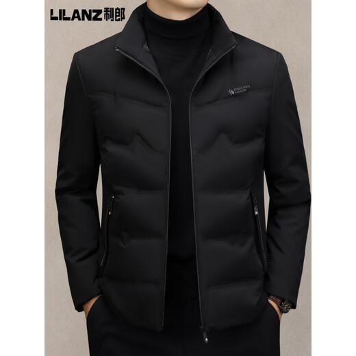利郎商场同款男士轻薄羽绒服男立领商务休闲保暖鸭绒外套中男装90白鸭 卡其色 M 170 建议体重100-125斤