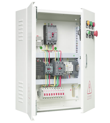 LED display smart distribution box PLC smart distribution cabinet indoor and outdoor timing central control milky white PLC30KW 650x500x200mm