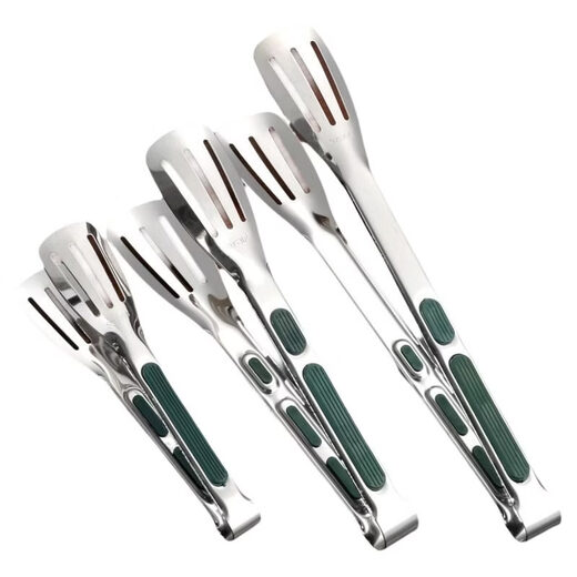 Tuojin German imported quality thickened stainless steel food clips kitchen anti-scalding steak clips food commercial barbecue barbecue food grade stainless steel food clips thickened anti-slip large size 2 pieces