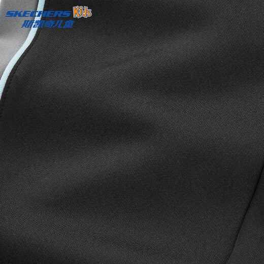 Skechers boys' knitted trousers autumn fashion striped comfortable versatile casual sports pants P324B024 carbon black /0018 100