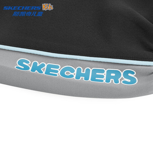 Skechers boys' knitted trousers autumn fashion striped comfortable versatile casual sports pants P324B024 carbon black /0018 100