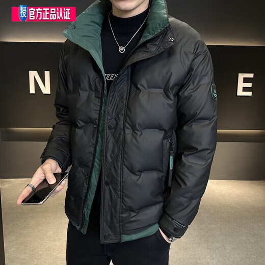 利郎（LILANZ）冬季加厚羽绒服男士短款2025新款休闲立领白鸭绒保暖户外 593白色 XL 115-130斤