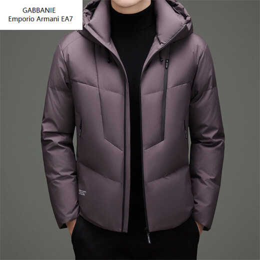 Emporio Armani EA7 Armani зимняя повседневная куртка на утином пуху с капюшоном, мужская утолщенная теплая пуховая куртка, модная мужская короткая свободная светло-зеленая XL 180 подходит для 130-150 Джин Джин равна 0,5 кг