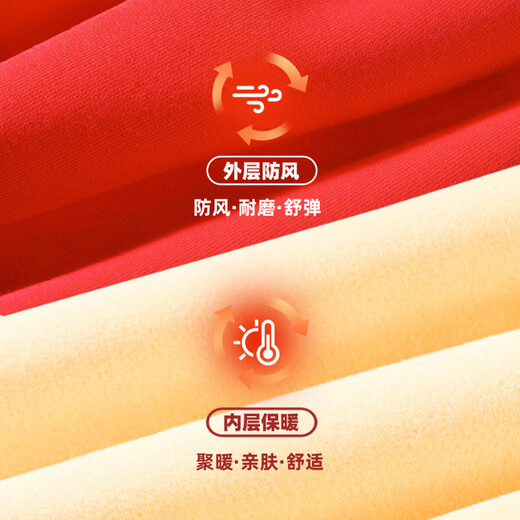 Piggy Banner (PEPCO) boys red animal year clothes 2026 new autumn and winter children's warm fleece boys' pullover New Year series warm silver fox fleece JGY red (K cute Chinese Ma Xiangyun hand logo) 120 Recommended 37-45Jin Jin is equal to 0.5 kg