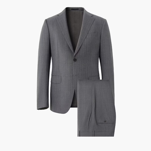 VICUTU Men's Formal Suit Business Versatile Travel Commuting Gray Pinstripe Suit 26 New Style Gray Pinstripe 175C Suit Top