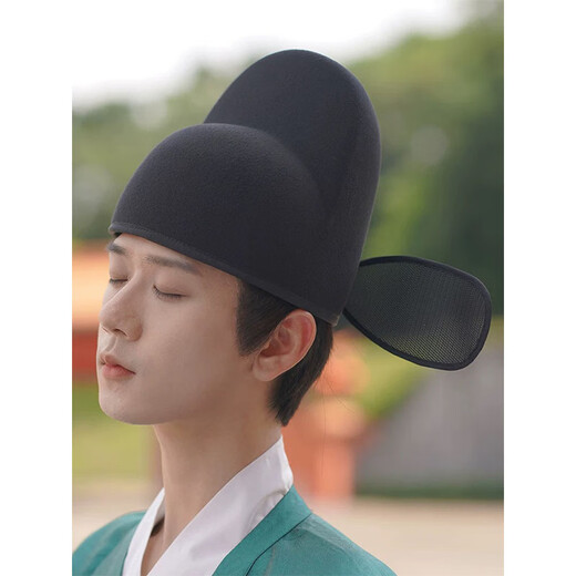 Hanzhaige Wuyixiang Ming-made black gauze hat Hanfu hat men's Ming Dynasty official hat ancient style first clothes deformation and easy recovery black adult one size fits all (head circumference 56-60cm)