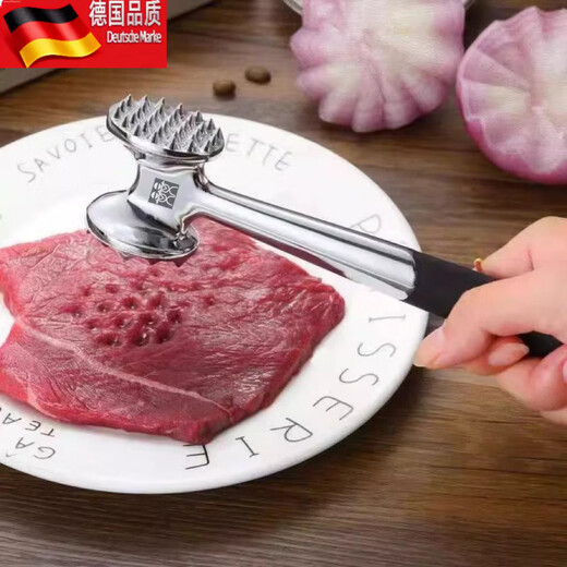 Martillo para carne Tuojin, martillo para carne de doble cara para el hogar, martillo para carne de acero inoxidable, martillo para carne suelta, martillo ablandador de carne, herramienta especial de cocina, martillo para carne de doble cara, acero inoxidable 304 de grado alimenticio