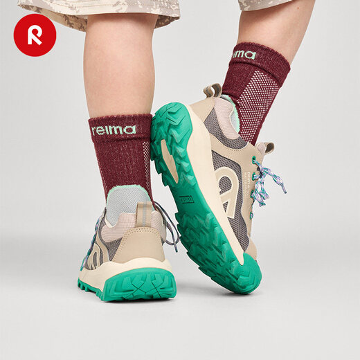 Reima Finland reima 2026 new spring and summer new men's and women's children's water-repellent cushioning anti-slip sports comfortable travel shoes brick red -3940 size 32