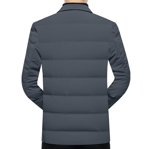 LiLang Shopping Mall's same style men's high-end goose down jacket suit men's new thickened warm casual suit jacket winter black M 170