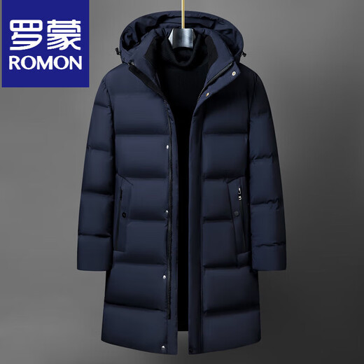 ROMON 2025, мужской пуховик средней длины, утолщенный, сверхтонкий, модный, модный, для папы, пуховик для дедушки среднего возраста, 6809-серый, M