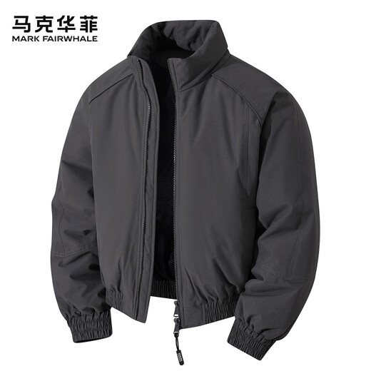 Mark Huafei Men's Autumn and Winter Cotton Clothes American Stand Collar Coldproof Jackets for Men 2026 New Thickened Warm Trendy Loose Cotton Clothes for Men