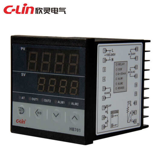 Xinling Temperature Controller HB701 Series Intelligent Temperature Controller Digital Display Microcomputer Temperature Control Regulator HB701 FP-M*AB/C4 PT100 13